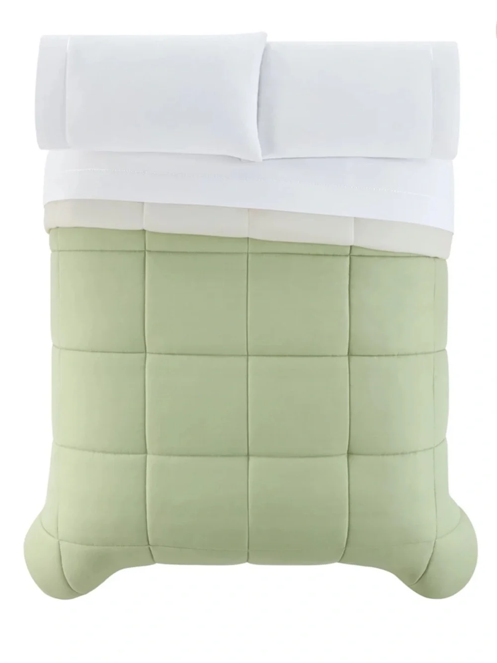 The Big One Light Sage Green Reversible Down Alternative Comforter
